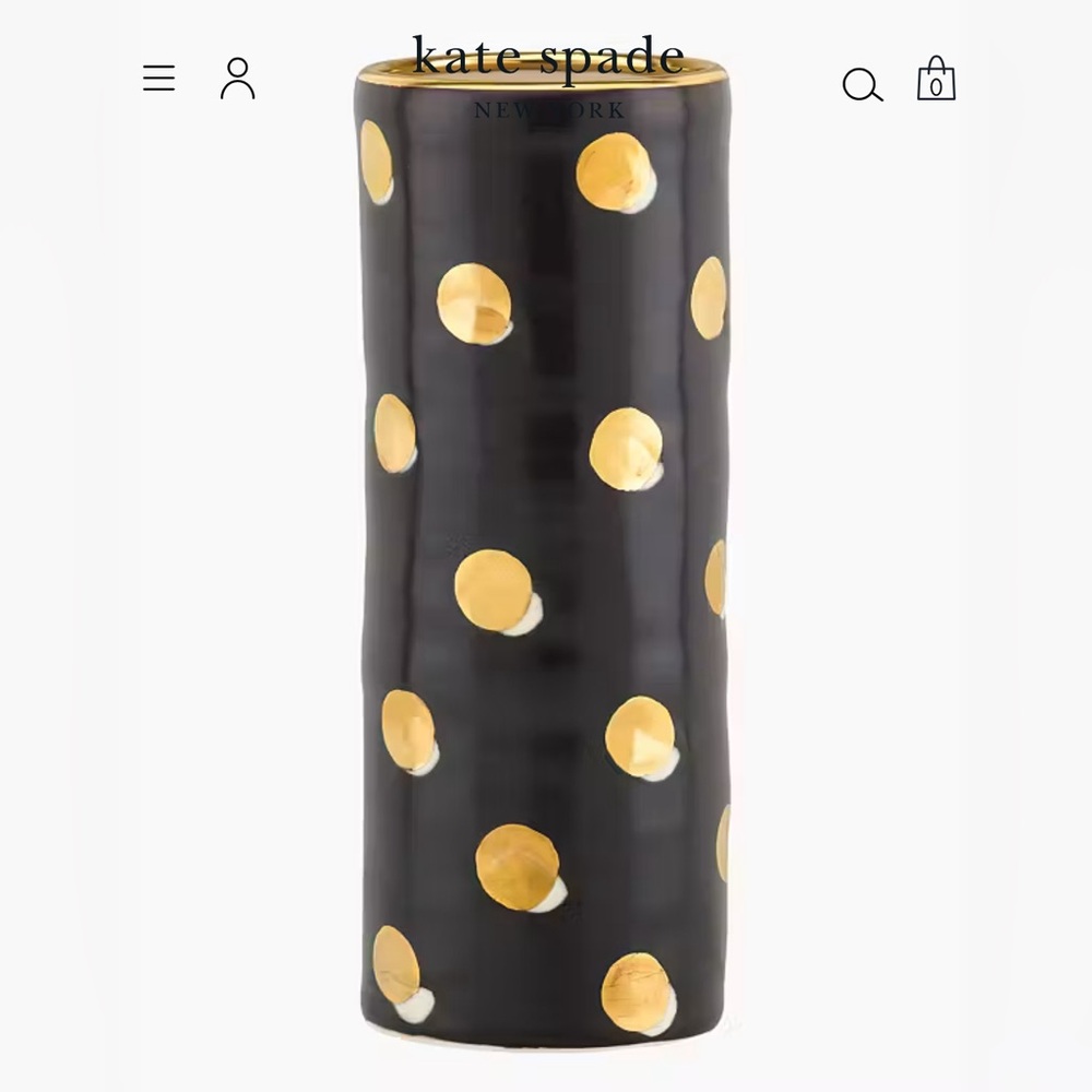 Kate Spade Sunset Street Cylinder Vase - Picture 2 of 9